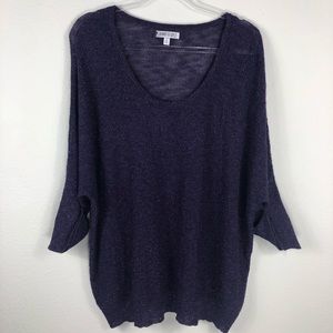 Jennifer Lopez 2X Purple Sparkle Sweater NWOT
